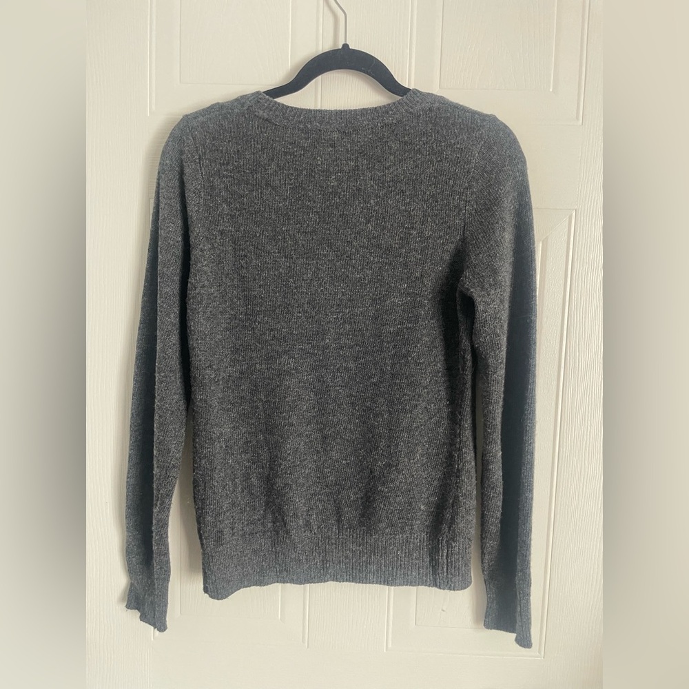 Gray Bird Sweater S Cottagecore Cozy Academia Soft Girl Knit - Picture 6 of 11